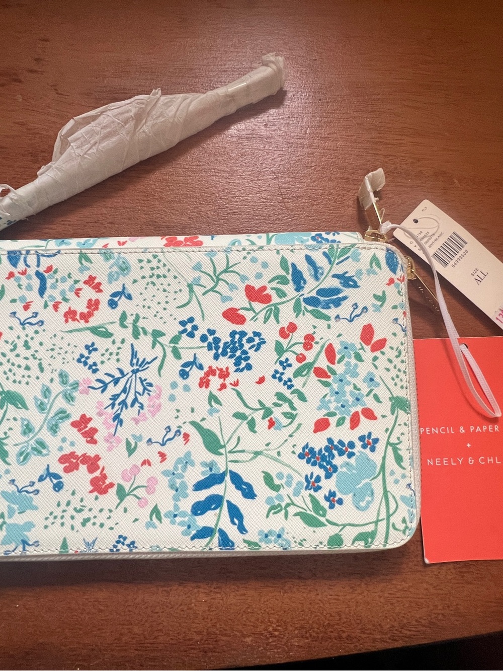 Paper & Pencil Neely & ChloeFloral Zip Pouch travel wallet
